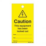 Caution This Equipment has.. Lockout Tagout Tags